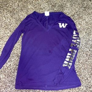 PINK UW huskies shirt